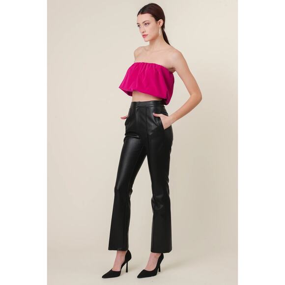 NWT! Line & Dot Reina Vegan Leather Chic Pants - Size Small - Picture 6 of 15